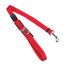 Nobleza bezpečnostný pás do auta DeLuxe s prackou červený 2,5 x 73 - 109 cm